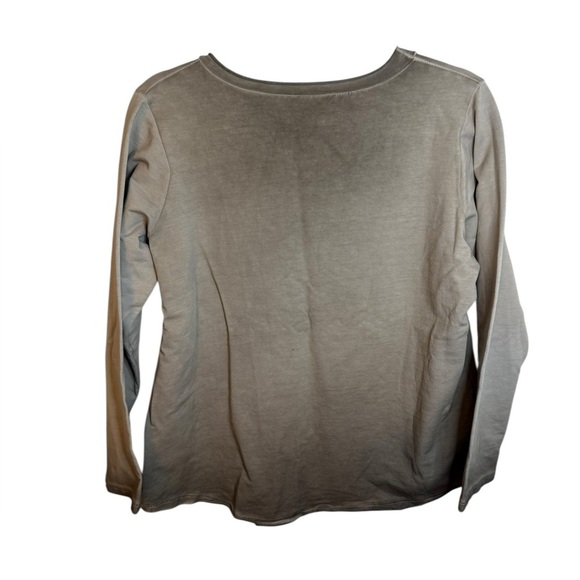 Heimatliebe Made In Italy Y2K Sequin Heart Burnout Sweatshirt - Picture 2 of 5